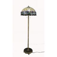 FixtureDisplays Tiffany Style Elegant Floor Lamp 20-Inch Shade 16059