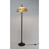 FixtureDisplays Tiffany Style Elegant Floor Lamp 16-Inch Shade 15718-FBA