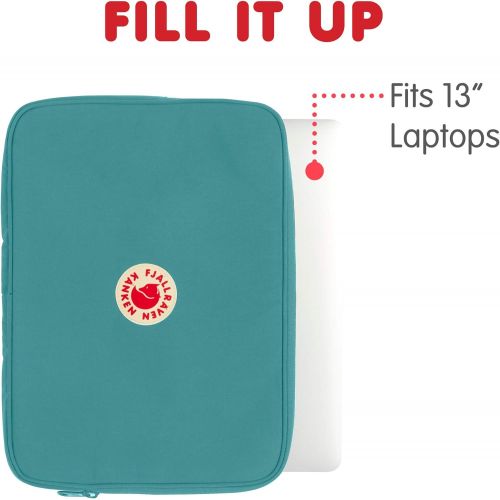  Fjallraven - Kanken Laptop Case 13 for Everyday, Frost Green