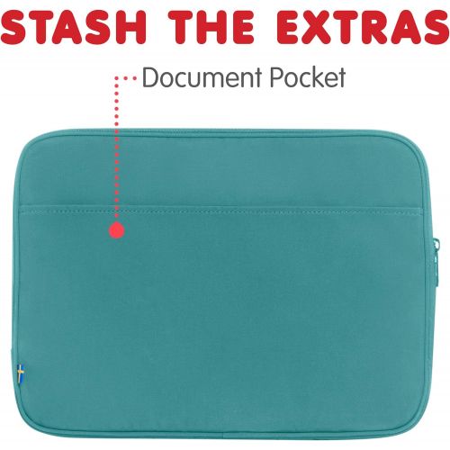  Fjallraven - Kanken Laptop Case 13 for Everyday, Frost Green