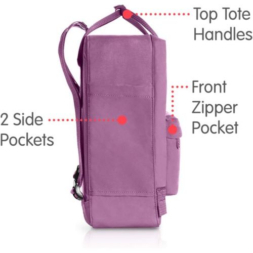  Fjallraven, Kanken Classic Backpack for Everyday, Orchid