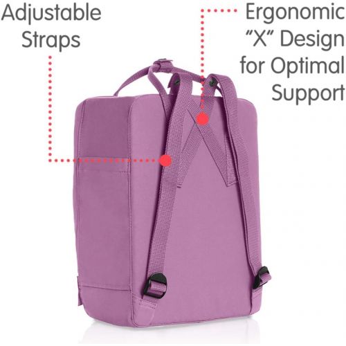  Fjallraven, Kanken Classic Backpack for Everyday, Orchid