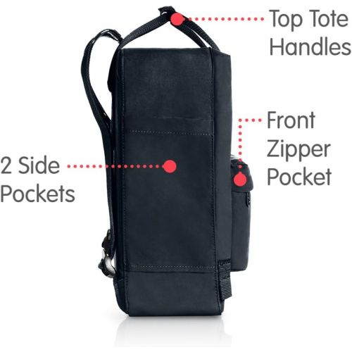  Fjallraven, Kanken Classic Backpack for Everyday, Black