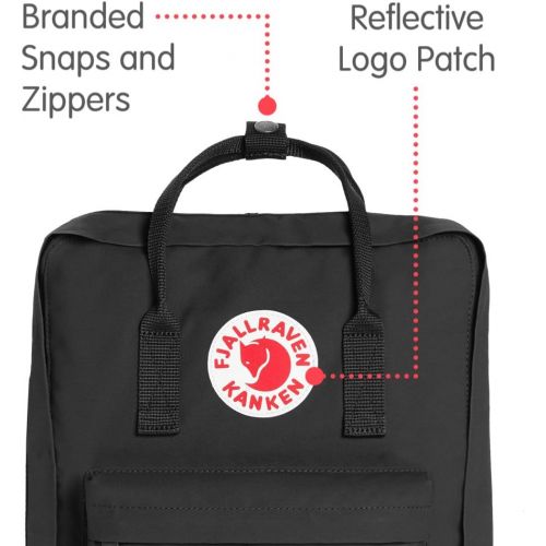  Fjallraven, Kanken Classic Backpack for Everyday, Black