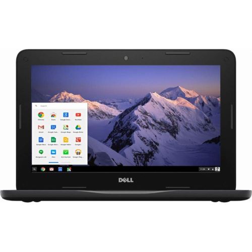 델 Dell Inspiron11.6 HD Chromebook, Intel Dual-Core Celeron N3060 up to 2.48GHz 4GB RAM HDMI HD Webcam Bluetooth 802.11ac Cloud Support Chrome OS-Upgrade up to 32GB eMMC 256G SD Extr