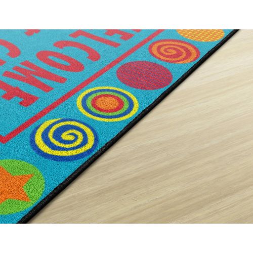  Flagship Carpets CE329-08W Patterned Circles Welcome Mat, Multi