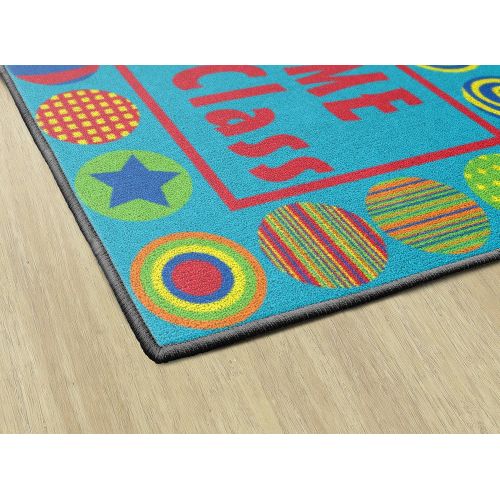  Flagship Carpets CE329-08W Patterned Circles Welcome Mat, Multi