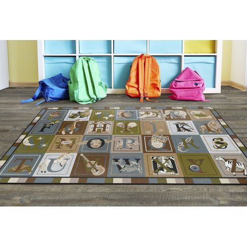  Flagship Carpets FM173-32A ABC Blocks (Tranquility), Multi