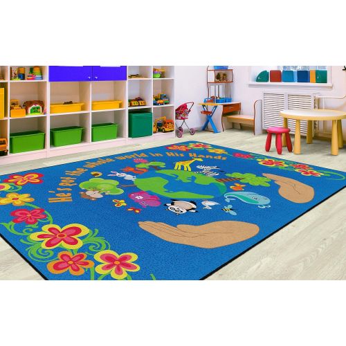  Flagship Carpets FE289-22A Hes Got The Whole World in His Hands, Multi