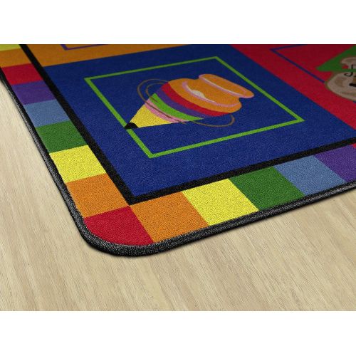  Flagship Carpets FM173-44A ABC Blocks (Tranquility), Multi