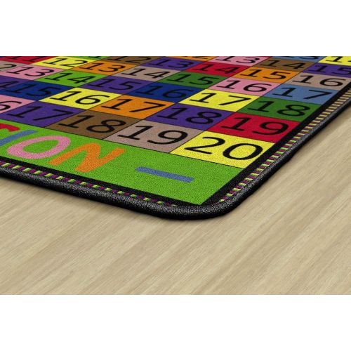  Flagship Carpets Addition and Subtraction Rug, Incorporates Movement and Fun Into Math Exploration, Childrens Classroom Educational Carpet
