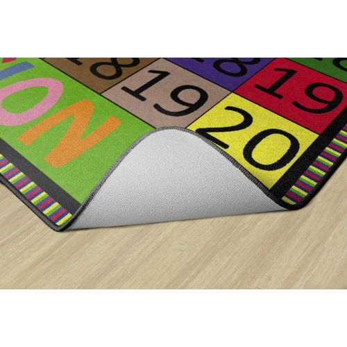  Flagship Carpets Addition and Subtraction Rug, Incorporates Movement and Fun Into Math Exploration, Childrens Classroom Educational Carpet