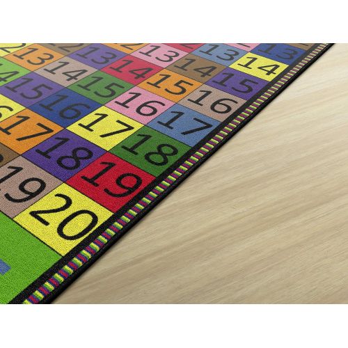  Flagship Carpets Addition and Subtraction Rug, Incorporates Movement and Fun Into Math Exploration, Childrens Classroom Educational Carpet