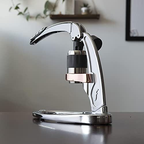  Flair Espresso Maker PRO 2 (Chrome) - An all manual lever Espresso Maker with stainless steel brew head and pressure gauge
