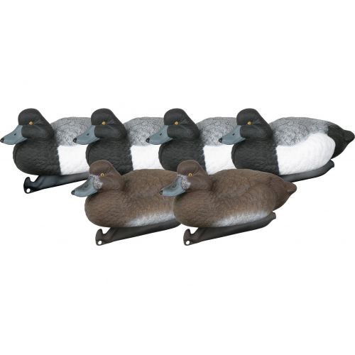  Flambeau Outdoors Masters Series Classic 14 Blue Bill Decoy, Pack of 6 (4 Drakes, 2 Hens)