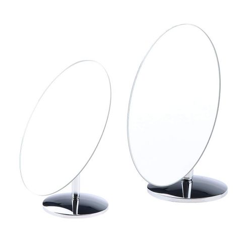  Flameer Portable Travel Makeup Mirror Bathroom Table Desk 360-degree Swivel Mirrors,Fashion,Humanization Standing Mirror - Oval Large