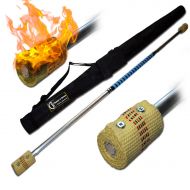 Flames N Games CONTACT Fire Staff 1.4m + FREE Bag! (2 x 65mm wick)