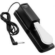 [아마존베스트]Sustain Pedal Universal Foot Damper for Digital Electronic Piano Keyboard, Flanger(Carbon Black, FTB-004)