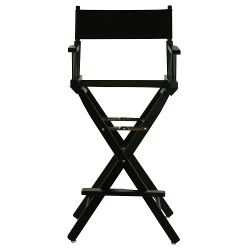  Flash 30 Directors Chair Black Frame - Black Canvas