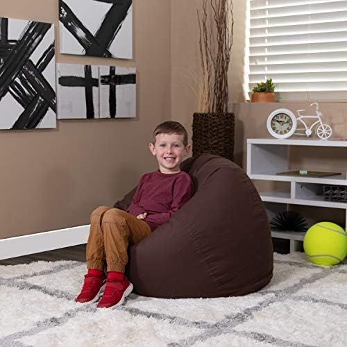  [아마존베스트]Flash Furniture Small Solid Brown Kids Bean Bag Chair