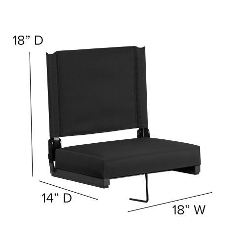  [아마존 핫딜]  [아마존핫딜]Flash Furniture Flash Moebel Tribuene Komfort von Flash mit Ultra-Padded Sitz Modern schwarz
