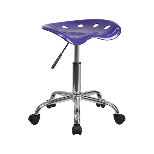  Flash Furniture Vibrant Violet Tractor Seat and Chrome Stool [LF-214A-VIOLET-GG] Electronics, Accessories, Computer