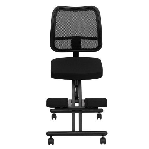  Flash Furniture Mobile Ergonomic Kneeling Chair with Black Mesh Back