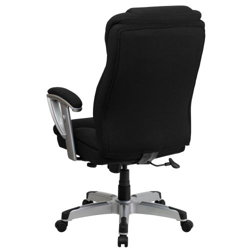  Flash Furniture HERCULES Series Big & Tall 400 lb. Rated Black Fabric Executive Swivel Chair with Adjustable Arms