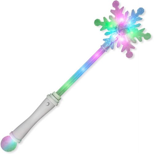  [아마존베스트]FlashingBlinkyLights Frozen Snowflake LED Winter Party Wand