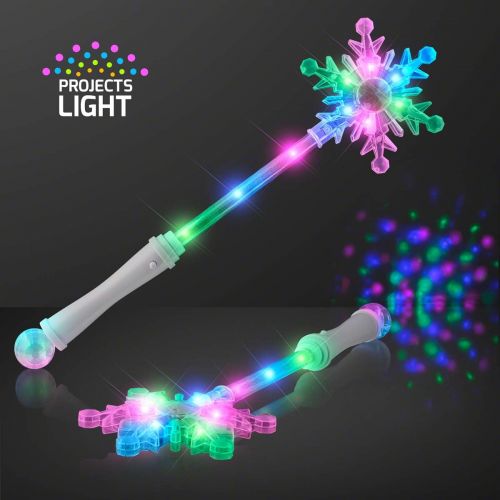 [아마존베스트]FlashingBlinkyLights Frozen Snowflake LED Winter Party Wand