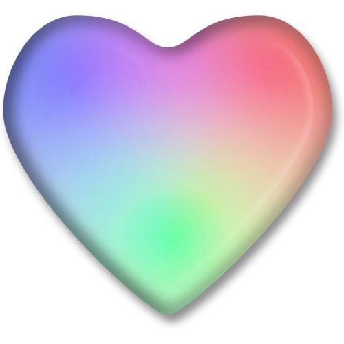  FlashingBlinkyLights Aurora Color Changing LED Heart Light Up Body Lights Pins (25-Pack)