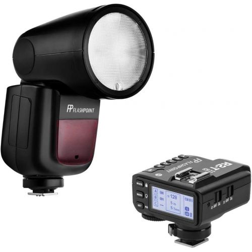  Flashpoint Zoom Li-on X R2 TTL On-Camera Round Flash Speedlight for Panasonic & Olympus (Godox V1) R2 Mark II 2.4 GHz TTL Wireless Flash Trigger for Olympus and Panasonic (Godox X2