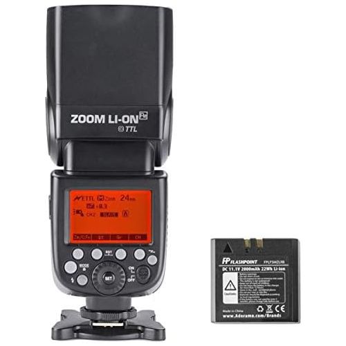  Flashpoint Zoom Li-ion R2 TTL On-Camera Flash Speedlight for Olympus & Panasonic (V860II-O)