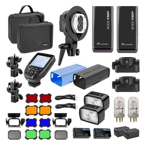  Flashpoint eVOLV 200 TTL Pocket Flash Dual Head Nikon Pro Exclusive Kit (Godox AD200 TTL Pocket Flash)