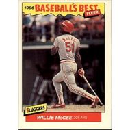 1986 Fleer #22 Sluggers/Pitchers Willie McGee