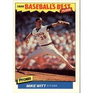 1986 Fleer #43 Sluggers/Pitchers Mike Witt