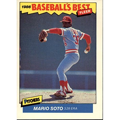  1986 Fleer #36 Sluggers/Pitchers Mario Soto
