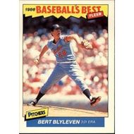 1986 Fleer #1 Sluggers/Pitchers Bert Blyleven