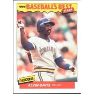 1986 Fleer Baseballs Best Sluggers vs. Pitchers #8 Alvin Davis Seattle Mariners Official MLB Baseball Trading Card in Raw (EX-MT or Better) Condition