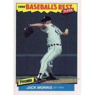 1986 Fleer Baseballs Best Sluggers vs. Pitchers #23 Jack Morris Detroit Tigers Official MLB Baseball Trading Card in Raw (EX-MT or Better) Condition