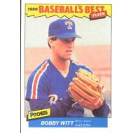 1986 Fleer Baseballs Best Sluggers vs. Pitchers #42 Bobby Witt Texas Rangers Official MLB Baseball Trading Card in Raw (EX-MT or Better) Condition