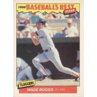 1986 Fleer Baseballs Best Sluggers vs. Pitchers #2 Wade Boggs Boston Red Sox Official MLB Baseball Trading Card in Raw (EX-MT or Better) Condition