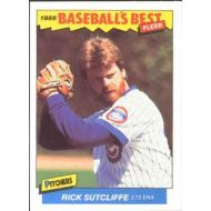 1986 Fleer Baseballs Best Sluggers vs. Pitchers #39 Rick Sutcliffe Chicago Cubs Official MLB Baseball Trading Card in Raw (EX-MT or Better) Condition