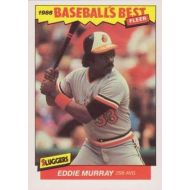 1986 Fleer Baseballs Best Sluggers vs. Pitchers #25 Eddie Murray Baltimore Orioles Official MLB Baseball Trading Card in Raw (EX-MT or Better) Condition