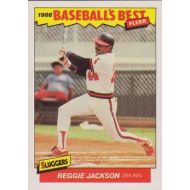 1986 Fleer Baseballs Best Sluggers vs. Pitchers #18 Reggie Jackson California Angels Official MLB Baseball Trading Card in Raw (EX-MT or Better) Condition