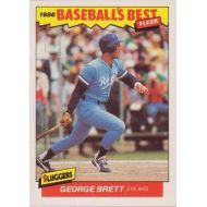 1986 Fleer Baseballs Best Sluggers vs. Pitchers #3 George Brett Kansas City Royals Official MLB Baseball Trading Card in Raw (EX-MT or Better) Condition