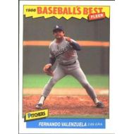 1986 Fleer Baseballs Best Sluggers vs. Pitchers #41 Fernando Valenzuela Los Angeles Dodgers Official MLB Baseball Trading Card in Raw (EX-MT or Better) Condition
