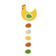 Flensted Mobiles Prize Hen Yellow Hanging Mobile - 18 Inches Plastic