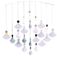 Flensted Mobiles Angel Chorus (25 Angels) Hanging Mobile - 22 Inches Cardboard