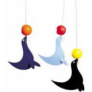 Flensted Mobiles The 3 Happy Sealions Hanging Nursery Mobile - 20 Inches Plastic